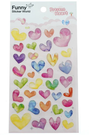 Gommettes Coeur scintillant