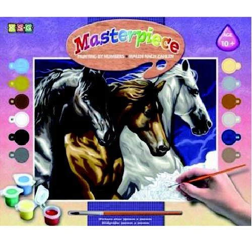 Peinture à numéros Chevaux sauvages