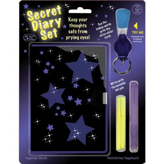 Journal secret avec crayon magique et cadenas
