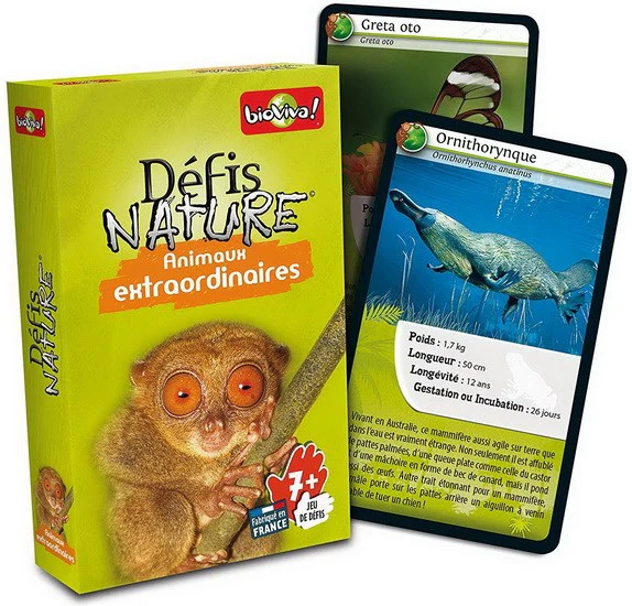 Cartes Défis Nature: Animaux Extraordinaires