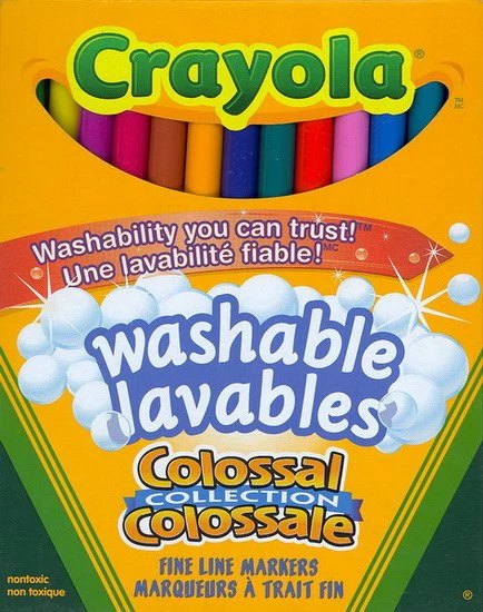 Marqueurs lavables Colossal pointe fine (24)
