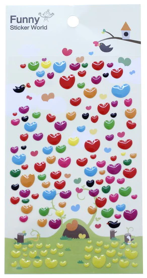 Gommettes Nuage de cœurs