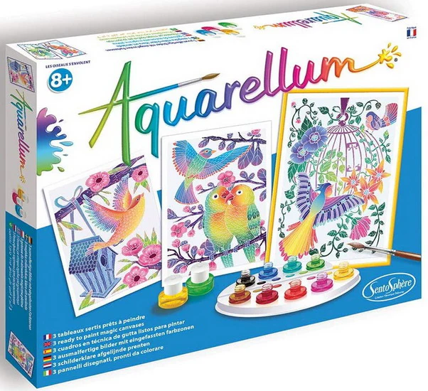 Aquarellum Les oiseaux s'envolent