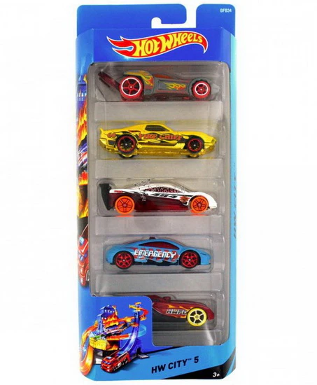 Hot Wheels Ensemble 5 voitures AS
