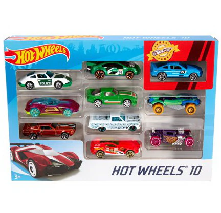 Hot Wheels Ensemble 10 voitures AS