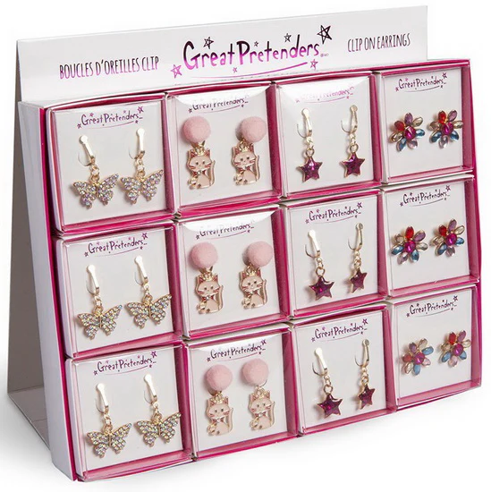 Boucles d’oreilles clip 4 AS