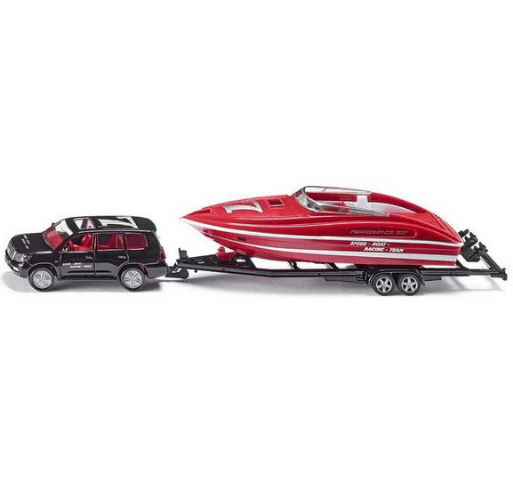 Voiture avec bateau