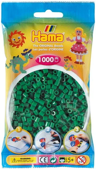 Sechet 1000 perles à repasser verte