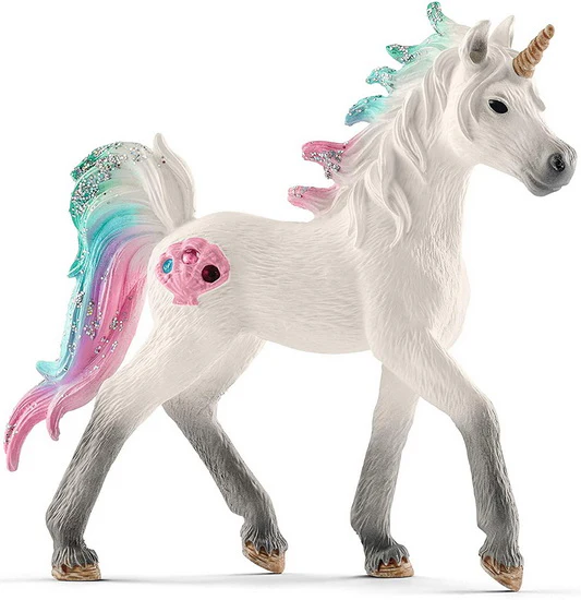 Figurine licorne des mers, poulain