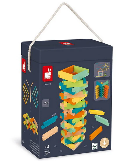 Ensemble de construction 60 pcs en bois