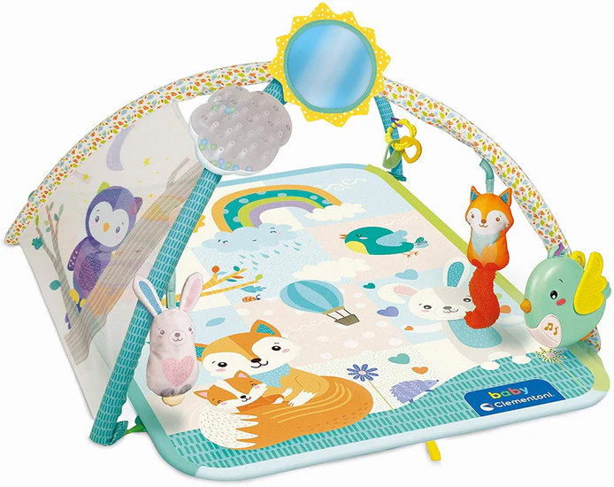 Tapis Musical d'éveil pour bébé avec Peluches