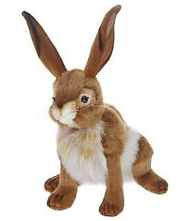 Peluche Lapin a queu noir 30cm