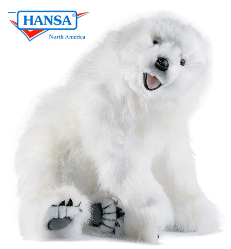 Peluche Bébé ours polaire 40cm
