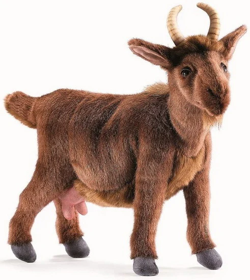 Peluche Biquette brune 35cm