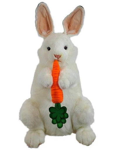 Peluche Lapin avec carotte 50cm