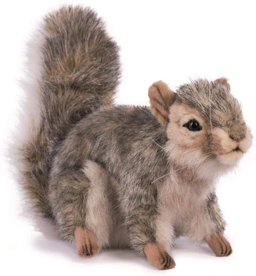 Peluche Écureuil gris 22cm
