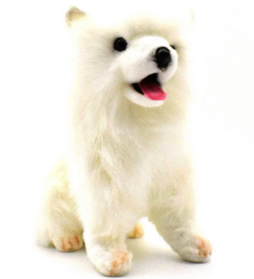 Peluche chiot samoyède 27cm