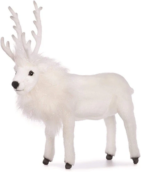 Peluche Renne blanc 38cm