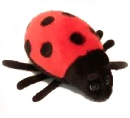Peluche coccinelle 17cm