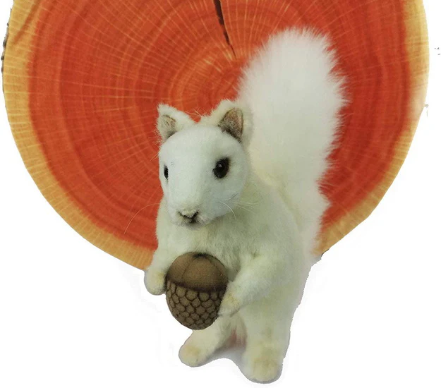 Peluche Écureuil blanc 17cm