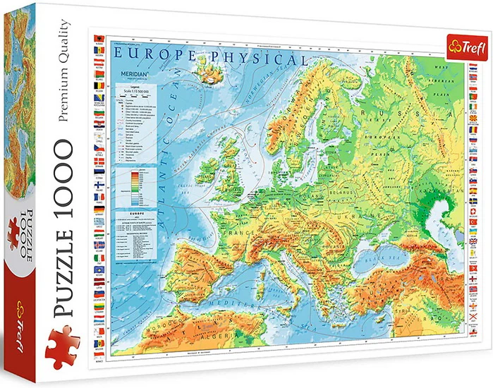Carte de l'europe 1000 mcx