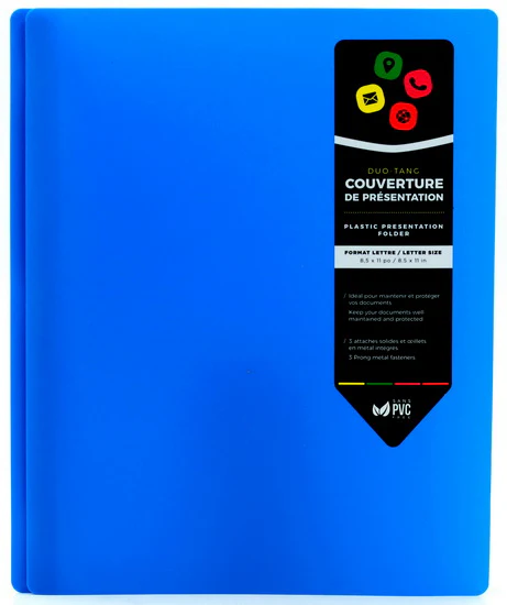 Duo-tang  bleu
