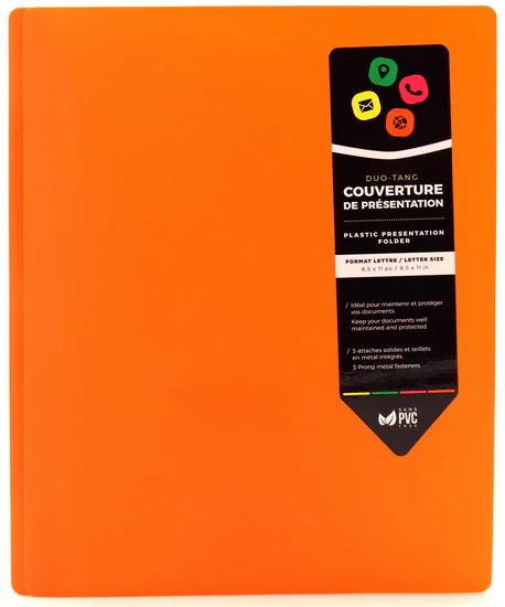 Duo-tang orange