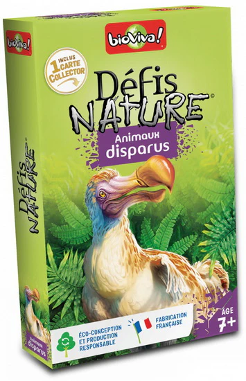 Cartes Défis Nature Animaux Disparus