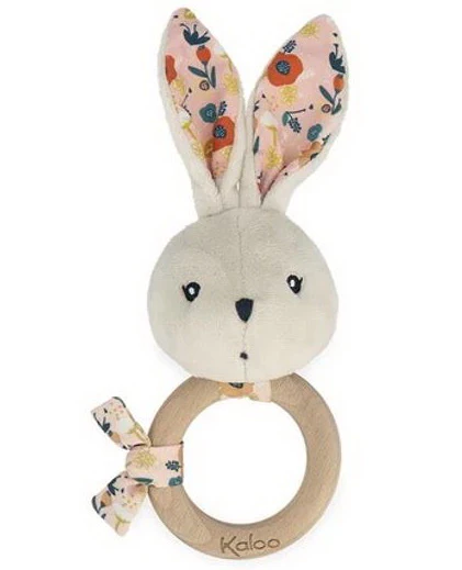 Anneau de dentition lapin coquelicot