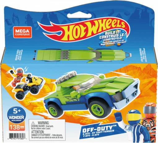 Kit de construction Hot Wheels Off-Duty et tout-terrain, 138 pcs