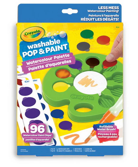 Palette d'aquarelles lavables Pop & Paint