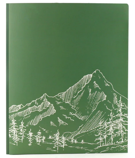 Duo-tang 2 pochettes Montagnes