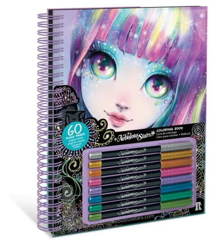 Livre de coloriage à pages noires-Isadora