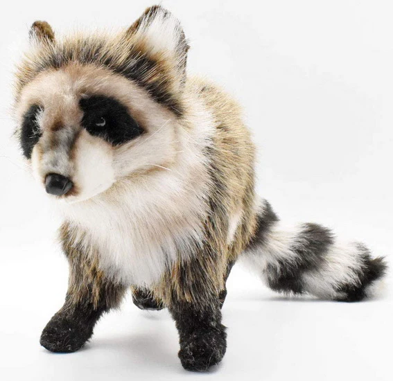 Peluche Raton Laveur debout 35cm