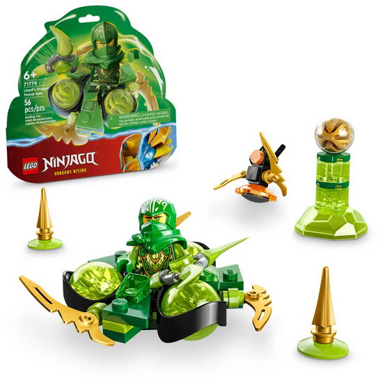 La vrille Spinjitzu puissante du dragon de Lloyd