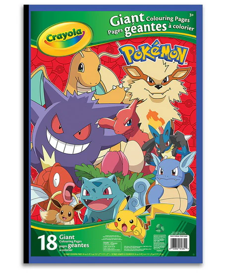 Cahier à colorier géant Pokémon