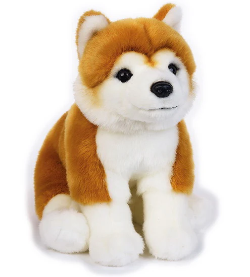 Peluche Shiro Shiba Inu chiot 25 cm
