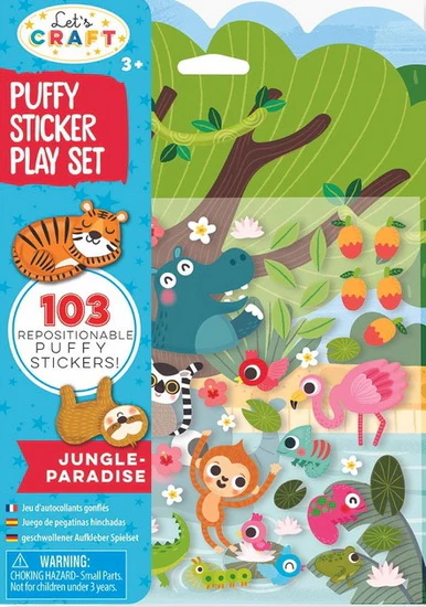 Ensemble de jeu gommettes paradis de la jungle