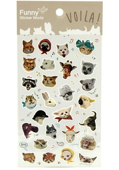 Gommettes animaux mignons