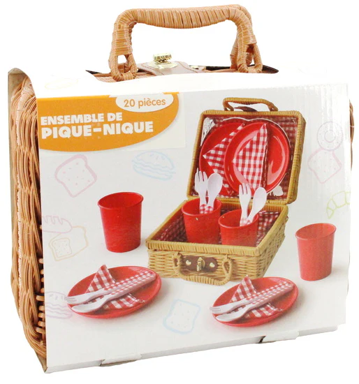 Ens. de pique-nique 20 pcs