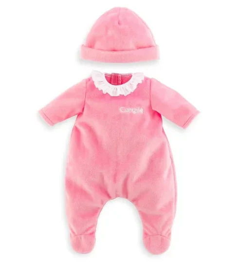 Pyjama rose pour poupon 30 cm