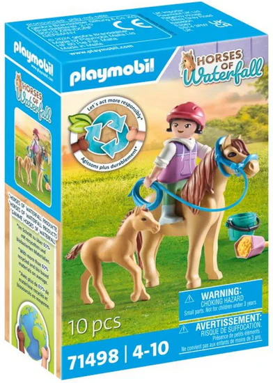 Enfant avec poneys