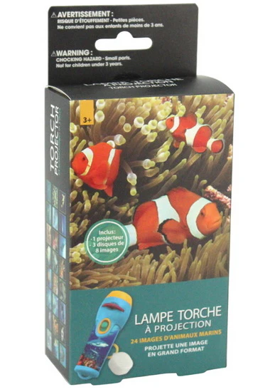 Lampe torche avec projections - Vie aquatique