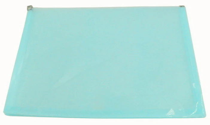 Env. à glissière format lettre turquoise