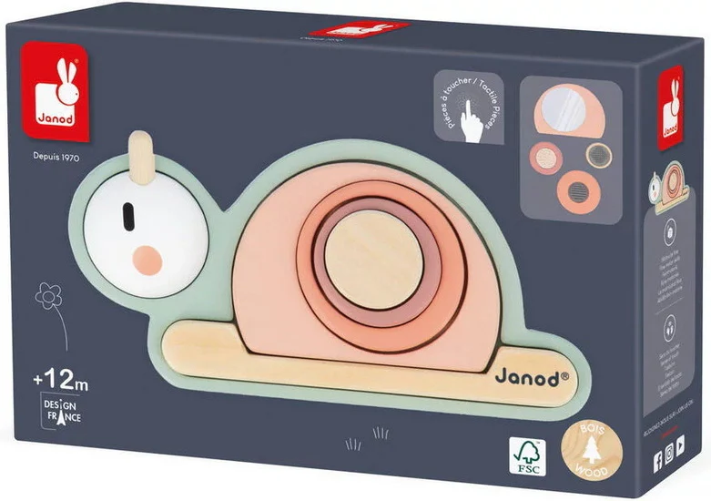 Escargot sensoriel empilable