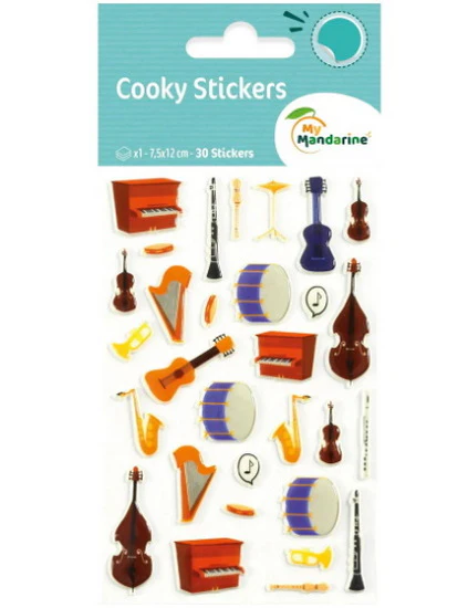 Autocollants Cooky : Instruments de musique