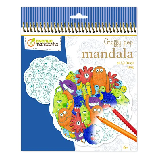 GRAFFY POP MANDALA : PÊLE MÊLE MONSTRES