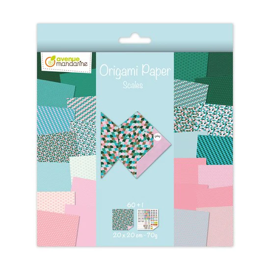 PAPIER ORIGAMI - ÉCAILLES