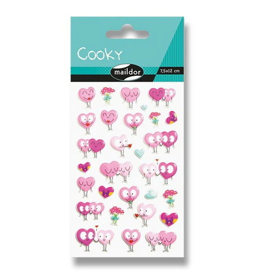 Autocollants Cooky : Coeurs
