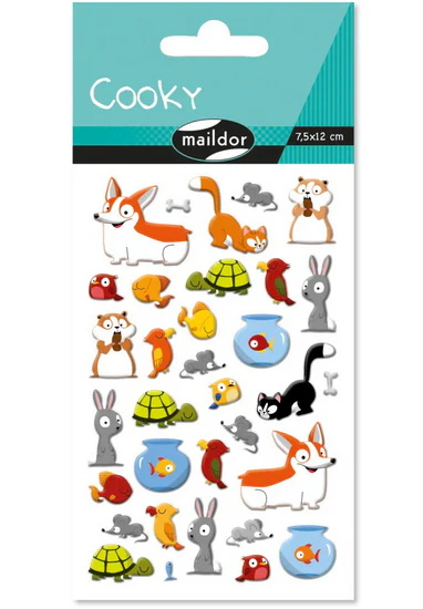 Autocollants Cooky : Animaux domestiques